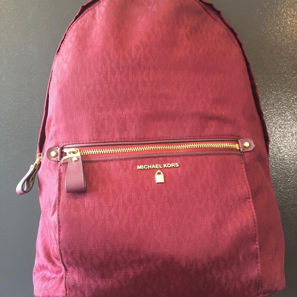 Michael Kors Burgundy Backpack Slight 4 Be 3